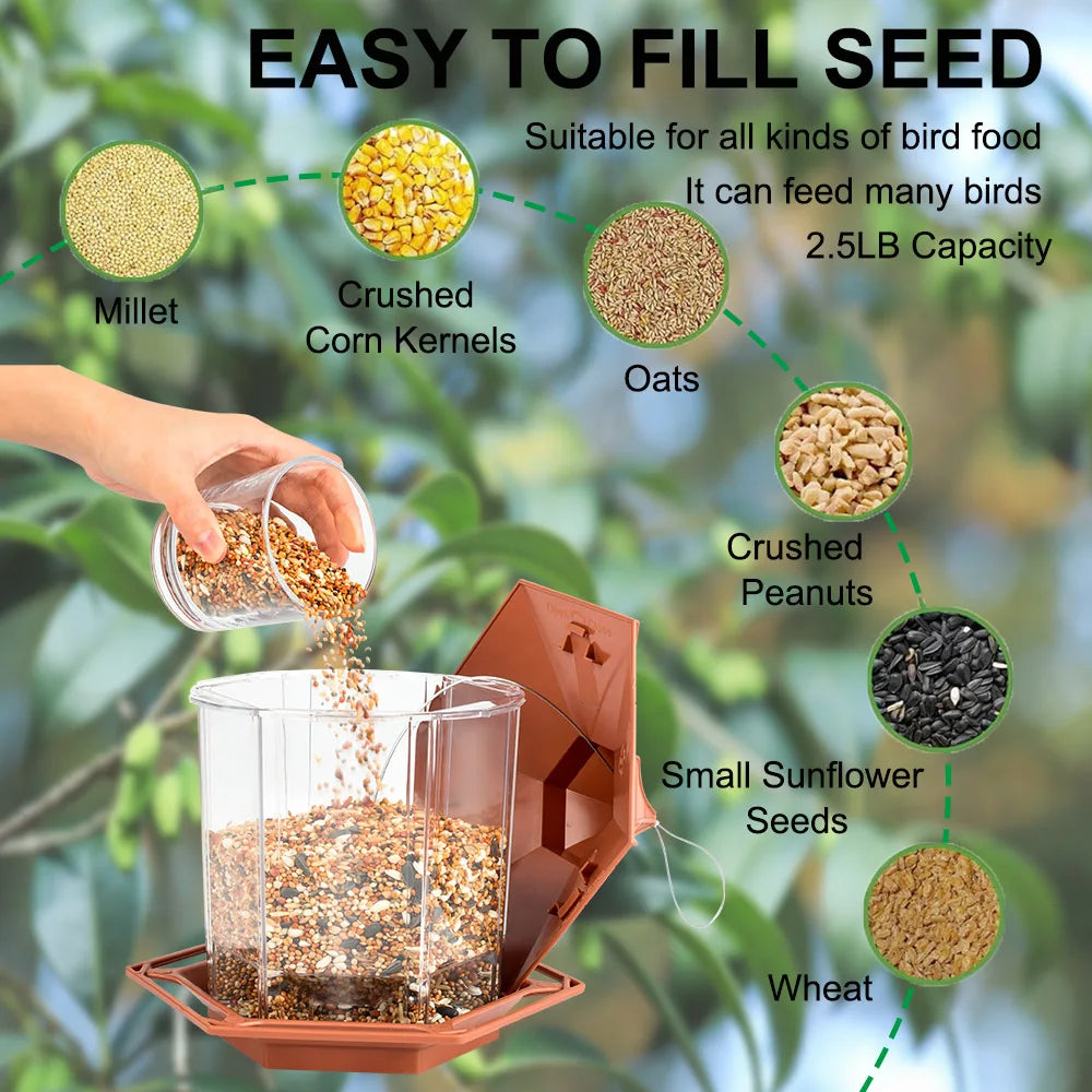 Attract Birds to Your Garden – Shelter, Hanging Feeder