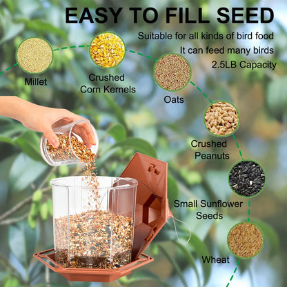Attract Birds to Your Garden – Shelter, Hanging Feeder